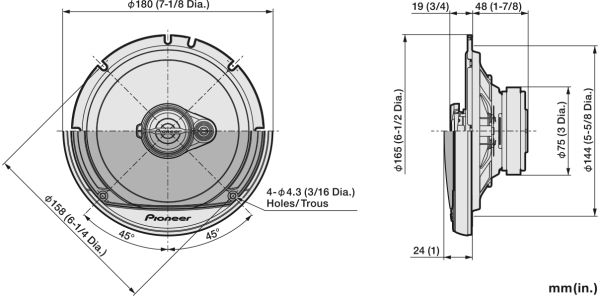 Автоакустика Pioneer TS-A1671F