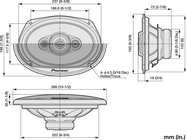 Автоакустика Pioneer TS-A6961F