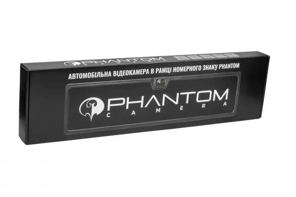 Камера заднего вида в рамке номерного знака Phantom UF-35DL универсальна
