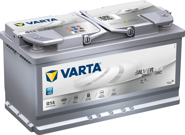 Автомобільний акумулятор AGM (Start-Stop) Varta 6СТ-95 Silver Dynamic AGM G14 (9595901085)
