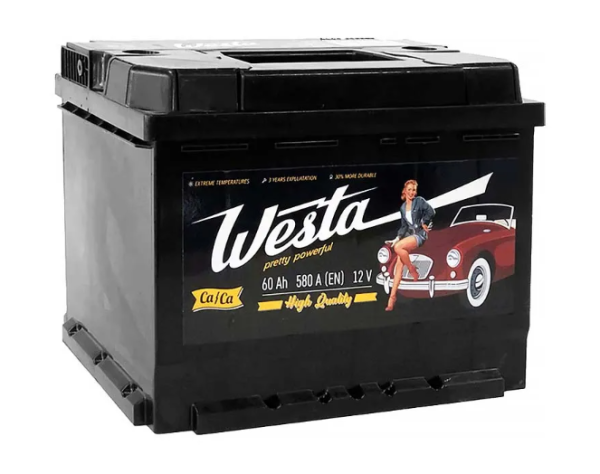 Автомобільний акумулятор Westa 6CT-60 АзЕ Pretty Powerful (WPP600)