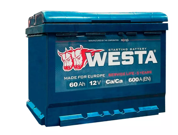 Автомобільний акумулятор Westa 6СТ-60 Аз Premium (WPR6001LB2)