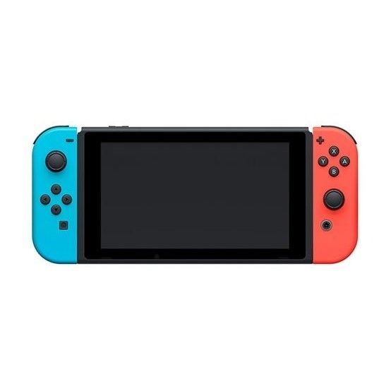 Nintendo Switch with Neon Blue and Neon Red Joy-Con